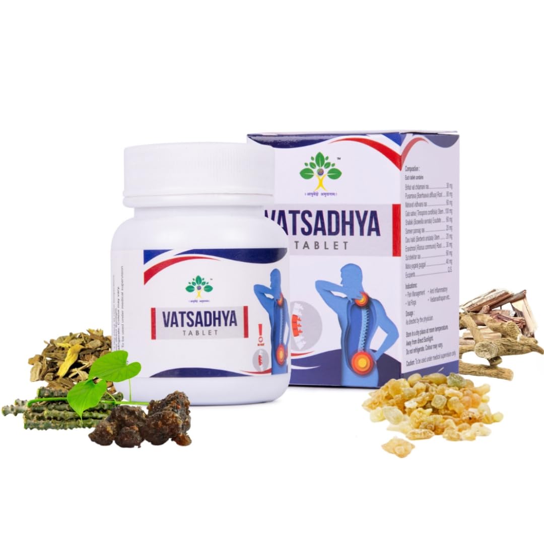 Vatsadhya Ayurvedic Pain Relief Tablets By Healwell Nutraceuticals